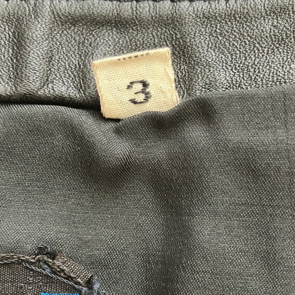 CODE NOUVEAU Juniors Black/Blue Leather Mini Skirt. Vintage. Sz 3 - Picture 6 of 7